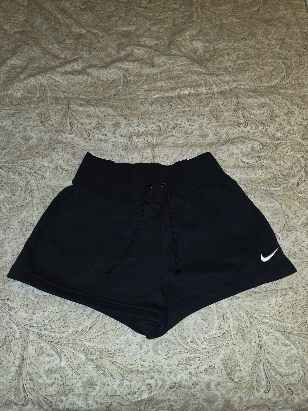Nike Women's Black Fleece Drawstring Shorts